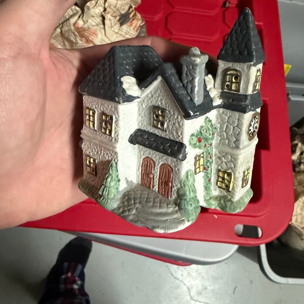 Christmas Village Church Building Holiday Winter Village House Decor
